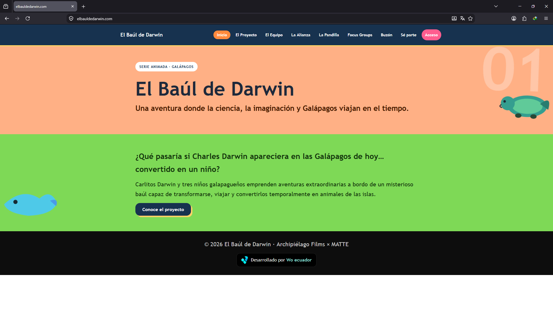 Página de Inicio del sitio