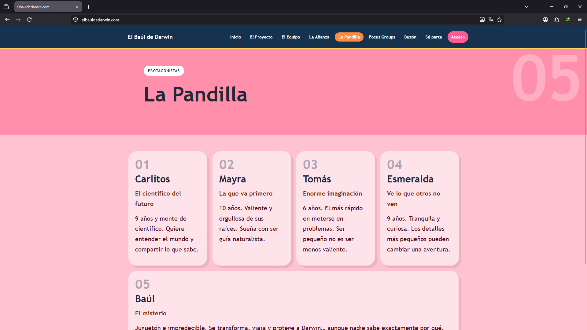 Página La Pandilla